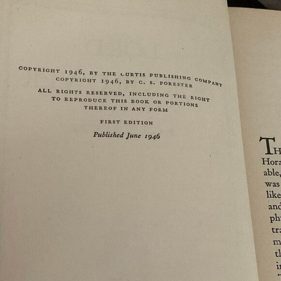 1946 Hardback Lord Hornblower by C.S. Forester Navy First Edition - Picture 3 of 11